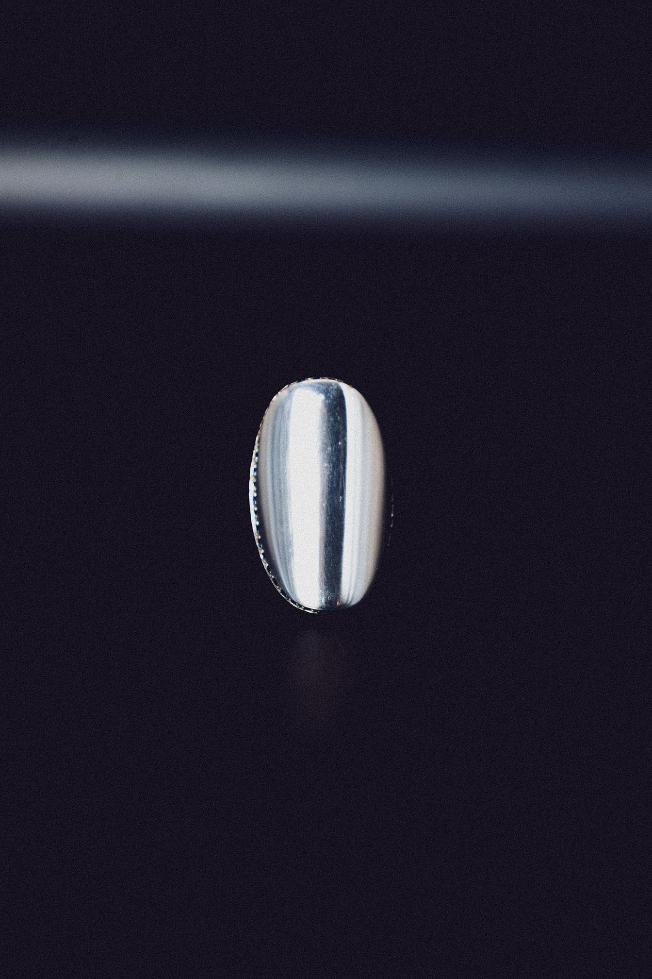 ANILLO ÓVALO con piedras