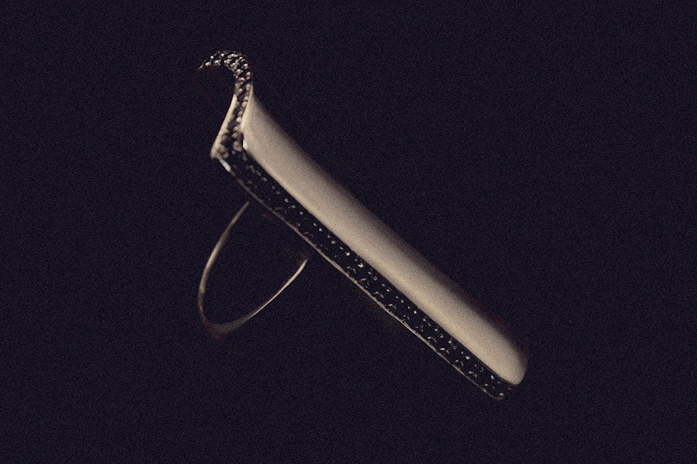 ANILLO RECTÁNGULO con piedras