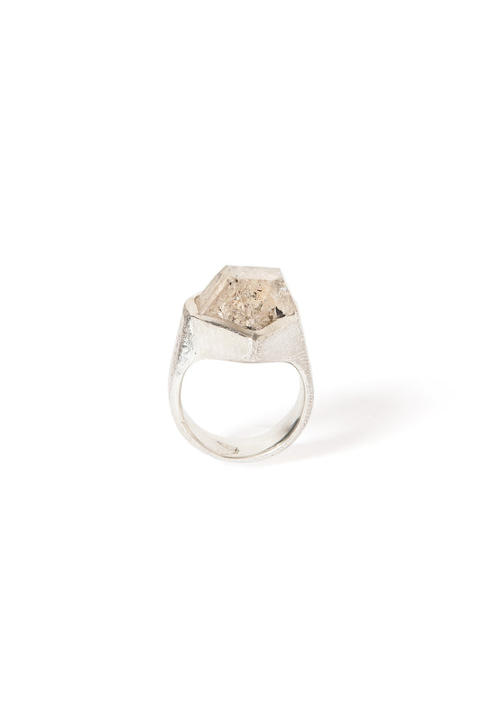 ANILLO GRANDE CUARZO HERKIMER